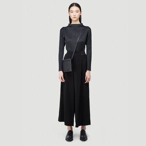 Pleats Please Issey Miyake Basics Long-Sleeved Top Black Size 3